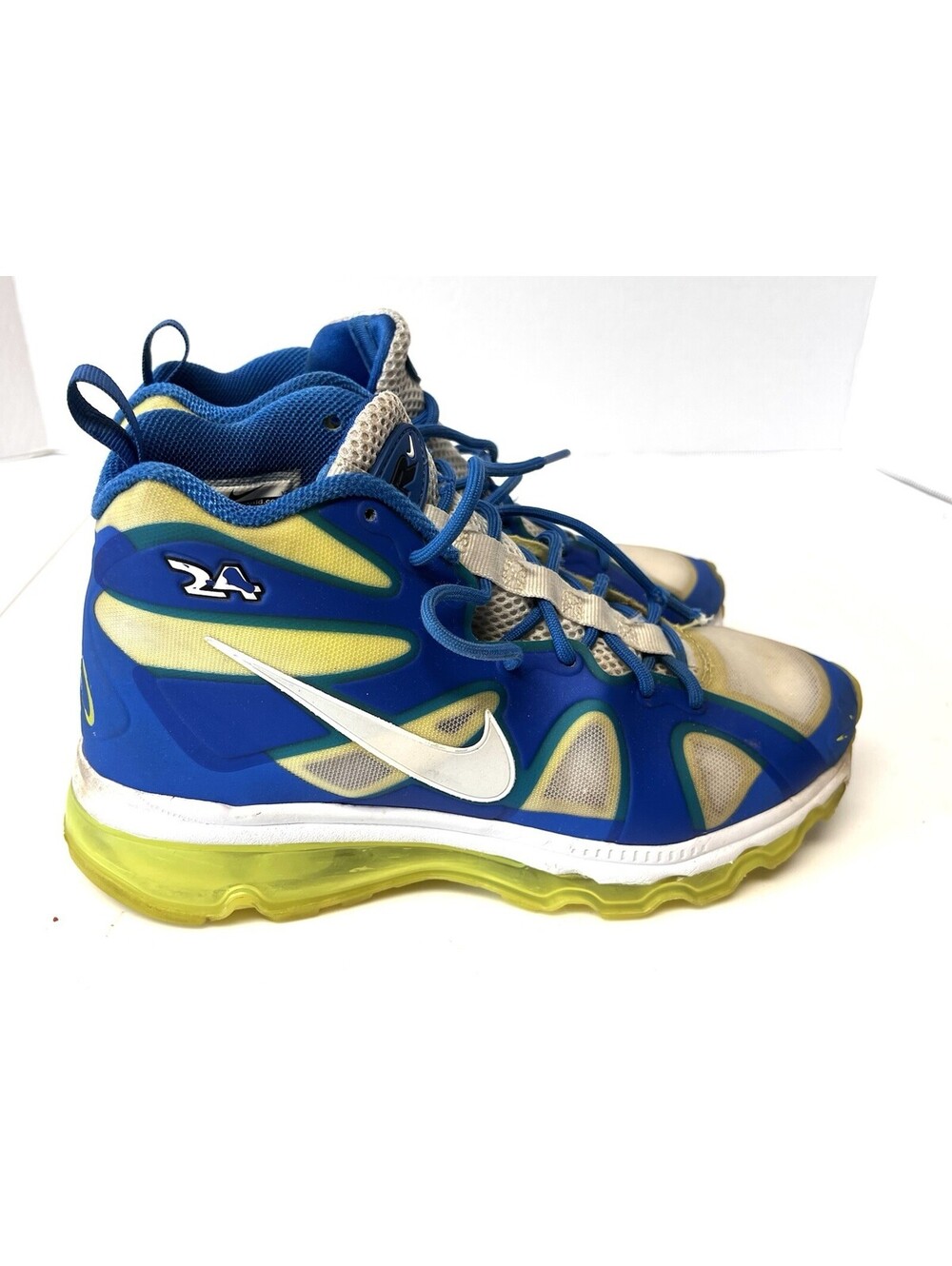Nike Air Max Griffey Fury Fuse Sprite Athletic High Top Sneakers Blue Youth 4.5
